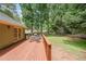 Spacious back deck with wooded views, ideal for outdoor entertaining and relaxation at 269 Powder Mill Dr, Dallas, GA 30157