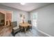 Cozy breakfast nook with a round table and access to a deck or patio at 269 Powder Mill Dr, Dallas, GA 30157