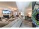 Cozy living room with a fireplace, comfortable seating, and stylish decor at 269 Powder Mill Dr, Dallas, GA 30157