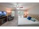 Relaxing main bedroom with deck access, a fireplace, and comfortable seating area at 269 Powder Mill Dr, Dallas, GA 30157