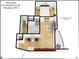 Floorplan rendering of residence featuring bedroom, kitchen, and living spaces at 923 Peachtree Ne St # 932, Atlanta, GA 30309