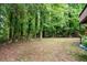 A spacious backyard featuring mature trees, providing a serene and private outdoor space at 9055 Green Valley Ct, Douglasville, GA 30134