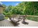 Relaxing outdoor deck area with comfortable seating, perfect for entertaining or enjoying the view at 1345 Benbrooke Nw Ln, Acworth, GA 30101