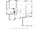 Detailed floor plan showcasing the layout of the house, including the primary bedroom, living room, and kitchen at 1345 Benbrooke Nw Ln, Acworth, GA 30101