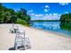 Beautiful beach with lifeguard stands and clear, calm water at 9176 Lakeview Pkwy, Villa Rica, GA 30180