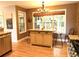 Kitchen with a center island with granite countertops and lots of natural light at 9176 Lakeview Pkwy, Villa Rica, GA 30180