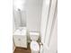 Bathroom with single vanity and toilet at 6354 Shannon Pkwy # 8B, Union City, GA 30291