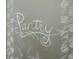 Close up of pantry door, with 