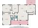 This floor plan showcases the layout of the home's bedrooms, bathrooms, kitchen, and living areas at 3388 Hyland Dr, Decatur, GA 30032
