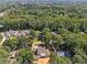 Aerial view of new construction in established neighborhood at 141 N. Trace, Alpharetta, GA 30009