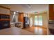 Functional kitchen with stainless steel appliances, wood cabinets and flooring at 7448 Berea Road, Winston, GA 30187