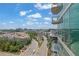 Scenic aerial view of the property, showcasing the surrounding neighborhood and cityscape at 361 17Th St # 1121, Atlanta, GA 30363