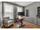 Home office with built-in storage and natural light at 613 Harrington Hls, Decatur, GA 30032