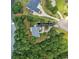 Aerial view of 55 Moray Place, showcasing the property and its surroundings with waterfront at 55 Moray Pl, Covington, GA 30014