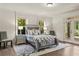 Charming bedroom with two large windows, hardwood floors and stylish decor at 55 Moray Pl, Covington, GA 30014