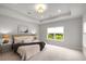 This main bedroom boasts natural light, a tray ceiling, and neutral tones, creating a serene retreat at 6320 Halcyon Garden Dr, Alpharetta, GA 30005