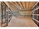 Unfinished attic space with metal framing, revealing the home's potential for added living area at 1730 Etchison Spur, Loganville, GA 30052