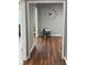 Neutral hallway with hardwood floors and grey walls at 284 Regal Dr, Lawrenceville, GA 30046