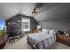 This bedroom features carpet floors, a ceiling fan, a desk and chair, and neutral walls creating a calming atmosphere at 3952 Dragon Fly Ln, Loganville, GA 30052