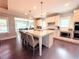 Beautiful kitchen featuring a large island, white cabinets, and modern appliances at 848 Rolling Nw Hl, Kennesaw, GA 30152