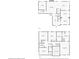 Detailed floor plan showcasing layout of first and second floor, including living spaces and bedrooms at 127 Bradshaw Park Dr, Woodstock, GA 30188
