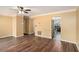 Inviting living room featuring beautiful wood floors and easy access to other rooms at 3835 Conley Downs Dr, Decatur, GA 30034
