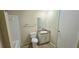 Bathroom featuring tile floor, mirror, vanity and white tile shower at 5595 Marbut Rd, Lithonia, GA 30058