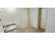 Bathroom featuring tile floor and vanity with marble-look counter top and white cabinets at 5595 Marbut Rd, Lithonia, GA 30058