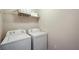 Efficient laundry room equipped with washer, dryer, and storage space at 3898 High Dove Sw Way # 12, Smyrna, GA 30082