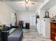 Bonus room offers a versatile space with mini fridge and private entrance at 443 Rhett Dr, Loganville, GA 30052