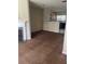 Open-concept living area with fireplace and views into kitchen at 8170 Oakley Cir, Union City, GA 30291
