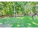 A large grassy backyard with mature trees, providing shade and privacy at 1481 Howard Way, Lawrenceville, GA 30043