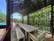 Outdoor pavilion overlooking lush greenery and a sparkling pool at 2285 Peachtree Ne Rd # 1202, Brookhaven, GA 30309
