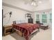 Comfortable bedroom with a vaulted ceiling, a plush chair, and two large windows at 304 Bennett Farms Ct, Acworth, GA 30102