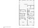 Second story floor plan featuring the bedrooms, bathrooms, laundry room and closets at 5575 Julian Pl, Atlanta, GA 30342