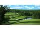 Beautifully manicured golf course with lush green fairways and a tranquil pond, perfect for recreation at 507 Bonneset Ct, Canton, GA 30114
