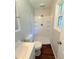 Bathroom featuring shower stall, vanity, and window at 1098 Laurel Nw Ln, Conyers, GA 30012