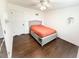 Bright bedroom featuring hardwood floors and a built in bed frame at 1280 Sanden Ferry Dr, Decatur, GA 30033