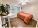 Cozy bedroom with a single bed, hardwood floors, and a bright window at 1280 Sanden Ferry Dr, Decatur, GA 30033