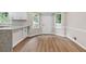 Bright kitchen with granite countertops and views to backyard at 1420 Fieldgreen Overlook, Stone Mountain, GA 30088