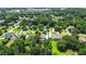 Expansive aerial view of a residential community with lush green trees, manicured lawns, and well-maintained homes at 2845 Burgundy Dr, Cumming, GA 30041