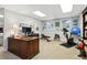 Basement area set up as a home office and gym, providing space for work and fitness at 2845 Burgundy Dr, Cumming, GA 30041