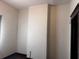 This is an interior bedroom view of walls with black trim and a dark wooden door frame at 1373 Lucile Sw Ave, Atlanta, GA 30310