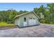 Exterior of detached garage featuring a basketball hoop at 5190 Due West Nw Rd, Powder Springs, GA 30127