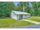 Exterior view of outbuilding featuring a sidewalk and plenty of yard space at 5190 Due West Nw Rd, Powder Springs, GA 30127