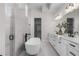 Bathroom showcasing a freestanding tub and double vanity at 89 Batten Board Way, Woodstock, GA 30189