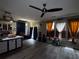Open-concept living space seamlessly connects the kitchen and living area at 4018 Carisbrook Dr, Union City, GA 30291