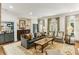 Elegant living room with hardwood floors, stylish furniture, and abundant natural light at 2466 Brookhaven Ne Pl, Brookhaven, GA 30319