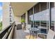 Spacious balcony with comfortable seating, perfect for enjoying city views at 2660 Peachtree Nw Rd # 13F, Atlanta, GA 30305