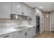 Well-equipped kitchen boasting stainless steel appliances, white cabinets, and tile backsplash at 2660 Peachtree Nw Rd # 13F, Atlanta, GA 30305
